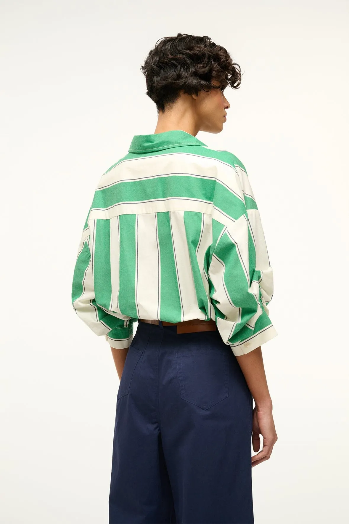 TRAVERSE BODYSUIT | BUNGALOW STRIPE sold by STAUD product image thumbnail 3