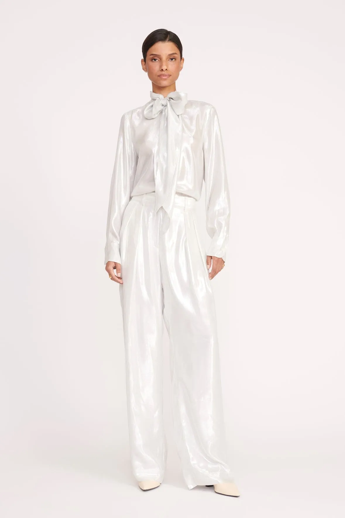 LUISA PANT | SILVER sold by STAUD product image thumbnail 2