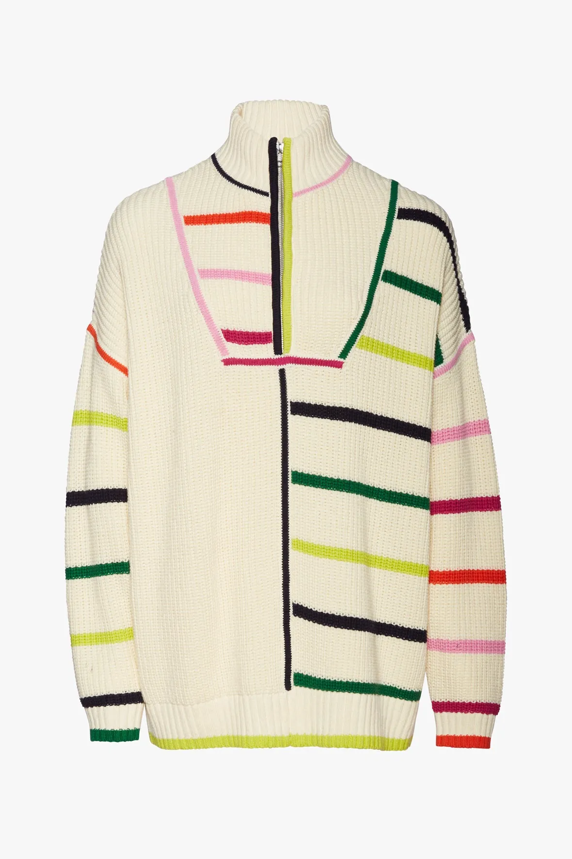 HAMPTON SWEATER | CREME RAINBOW MULTI sold by STAUD product image thumbnail 5