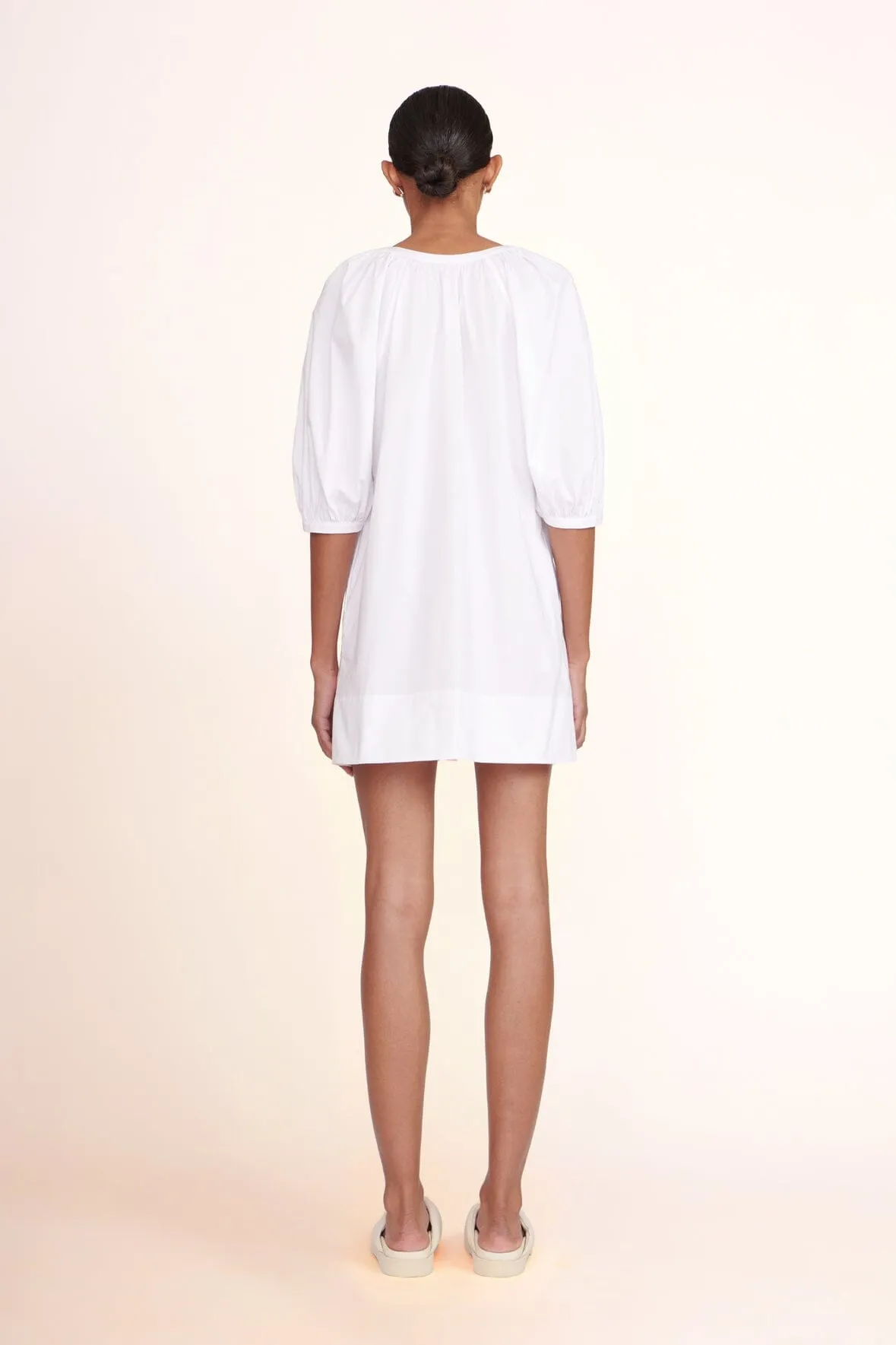 MINI VINCENT DRESS | WHITE sold by STAUD product image thumbnail 3