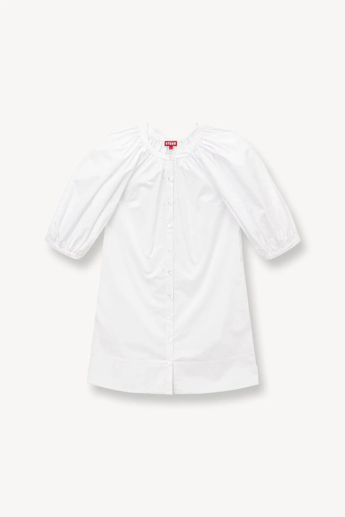 MINI VINCENT DRESS | WHITE sold by STAUD product image thumbnail 5