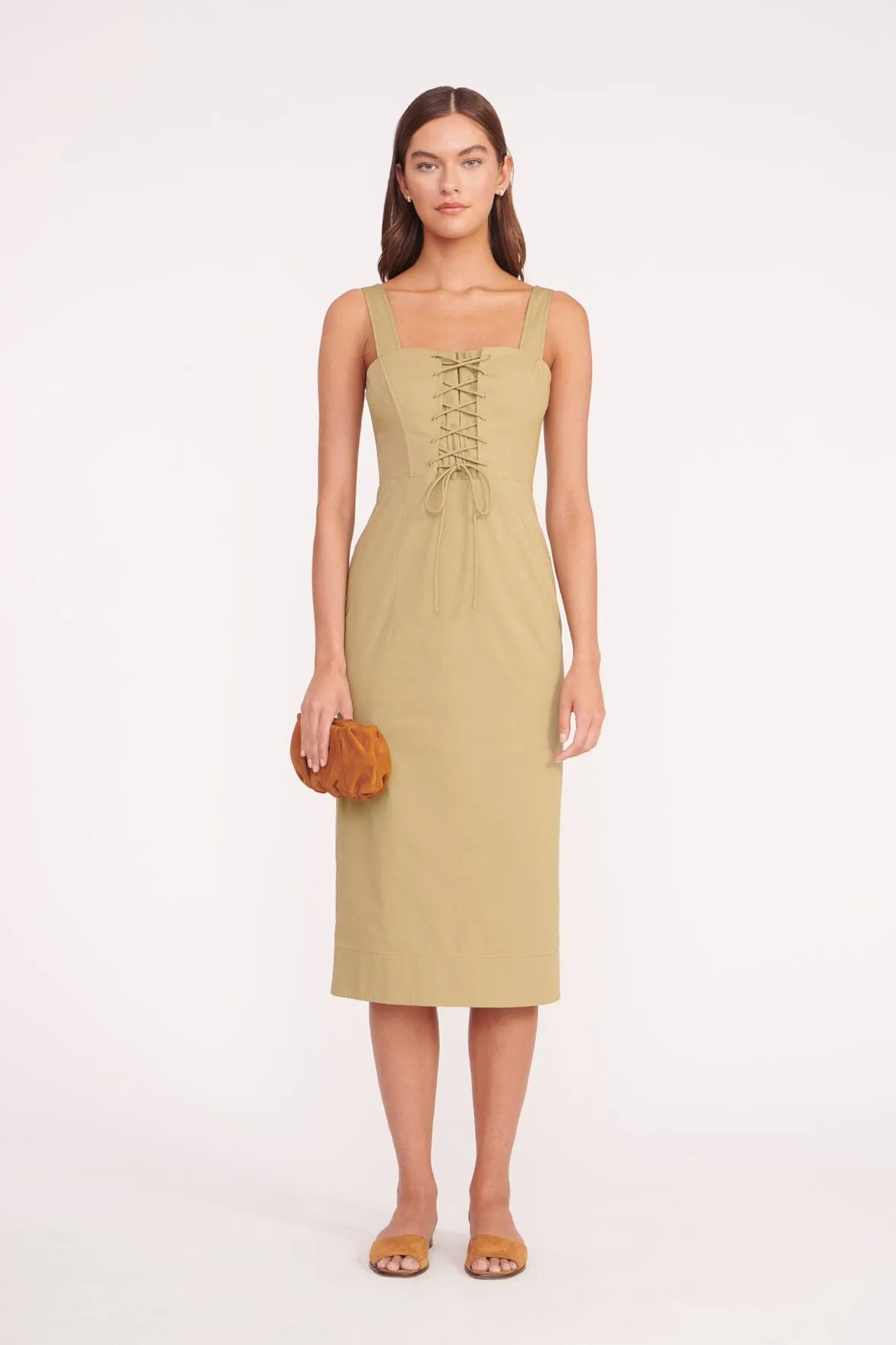 SUTTON DRESS | KHAKI sold by STAUD product image thumbnail 5