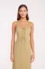 SUTTON DRESS | KHAKI sold by STAUD