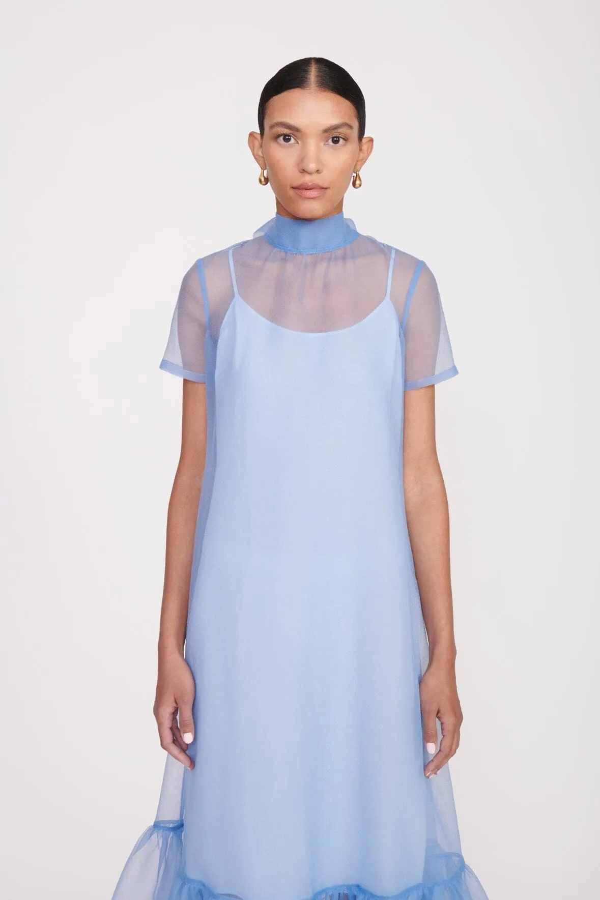 CALLUNA DRESS | FRENCH BLUE sold by STAUD product image thumbnail 2