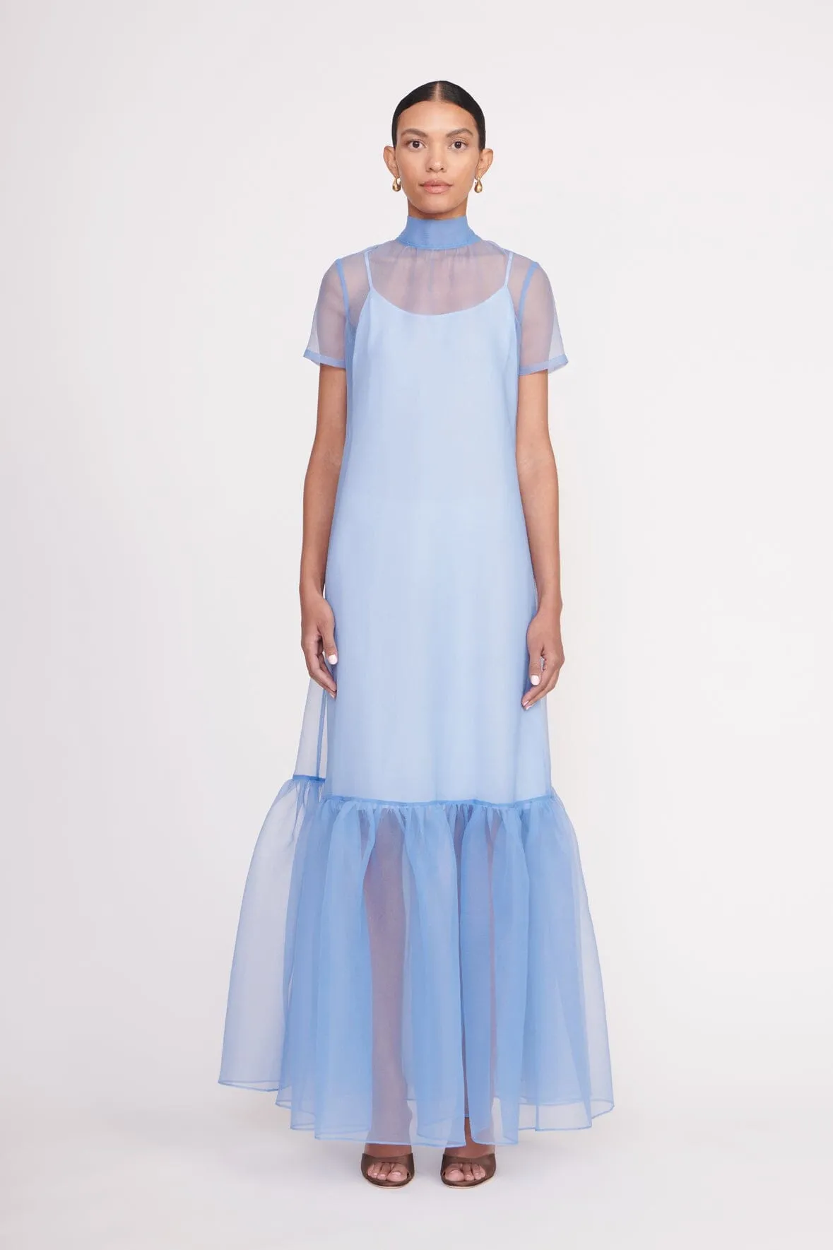 CALLUNA DRESS | FRENCH BLUE sold by STAUD