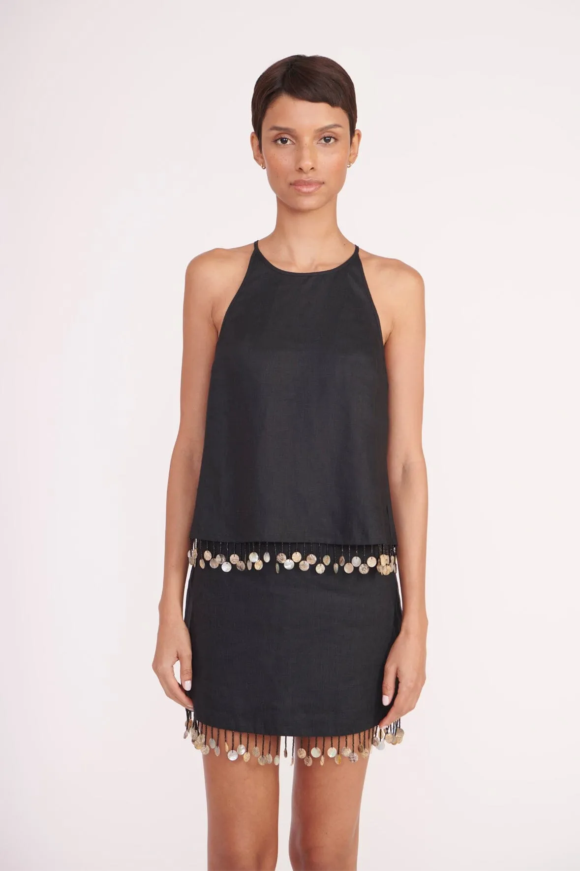 JENNA SKIRT | BLACK sold by STAUD product image thumbnail 4