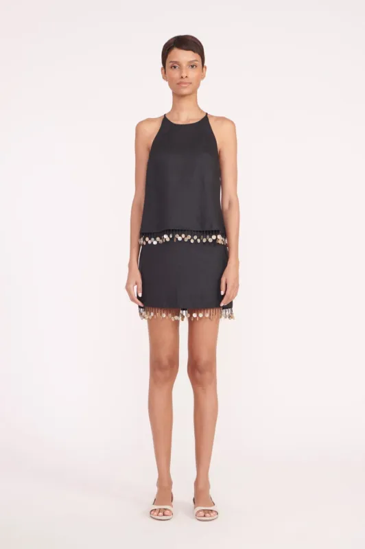 JENNA SKIRT | BLACK sold by STAUD