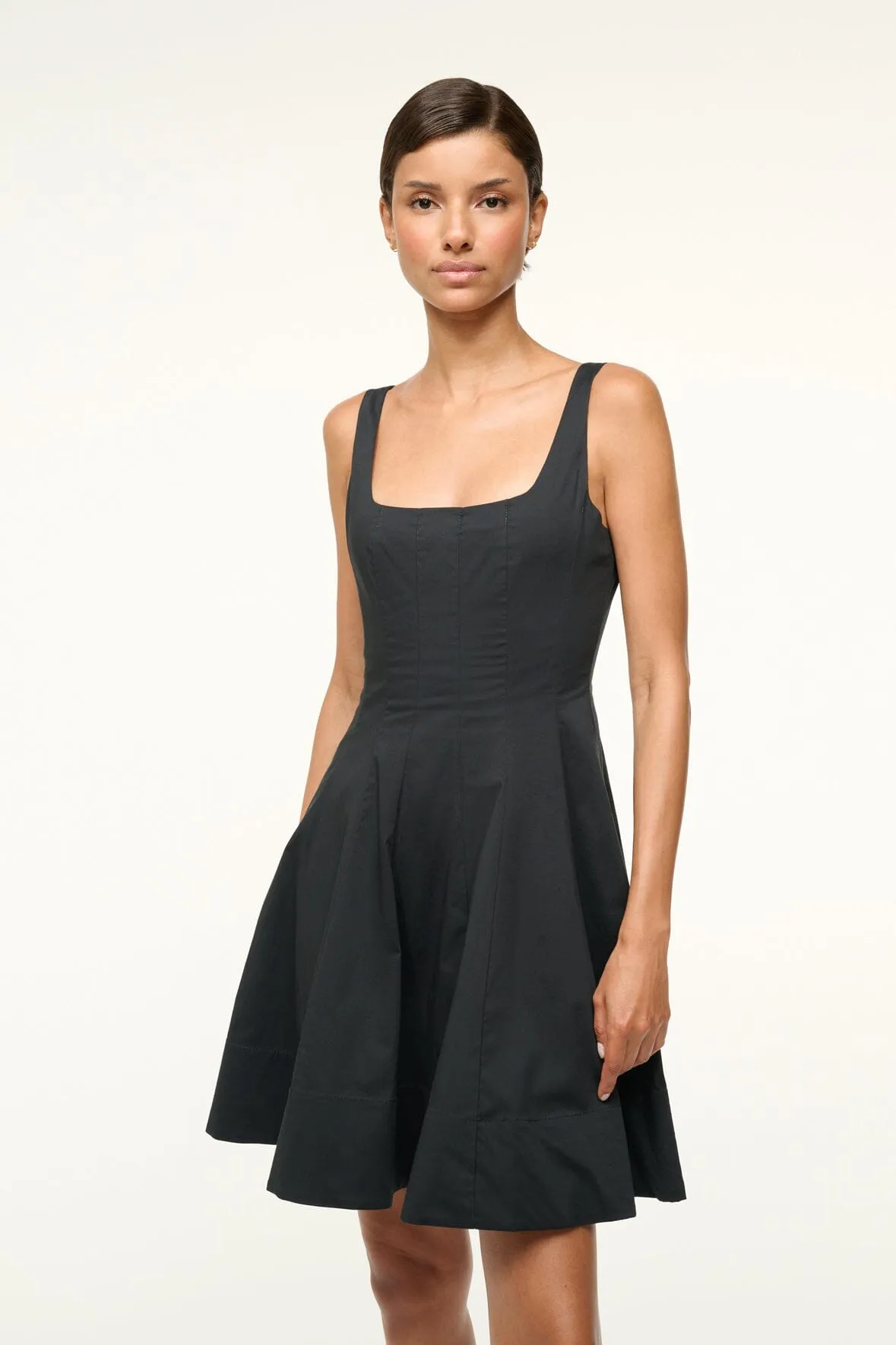 MINI WELLS DRESS | BLACK sold by STAUD product image thumbnail 4
