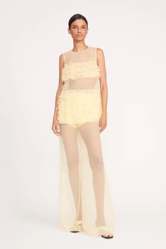 LUKE PANT | LEMON DROP sold by STAUD