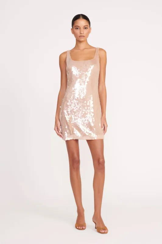 ECLIPSE DRESS | BEIGE sold by STAUD