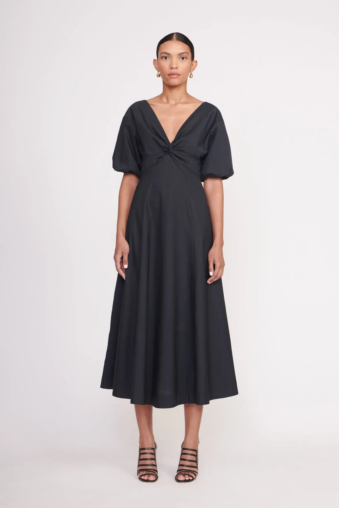 FINLEY DRESS | BLACK sold by STAUD