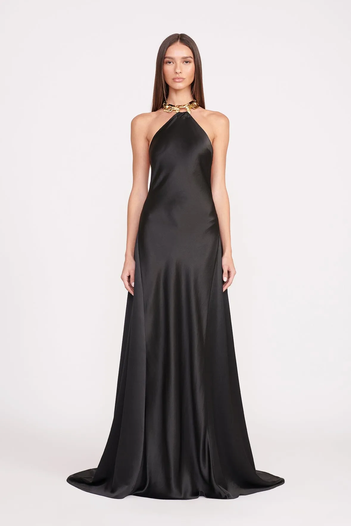 FRANCOISE DRESS | BLACK sold by STAUD