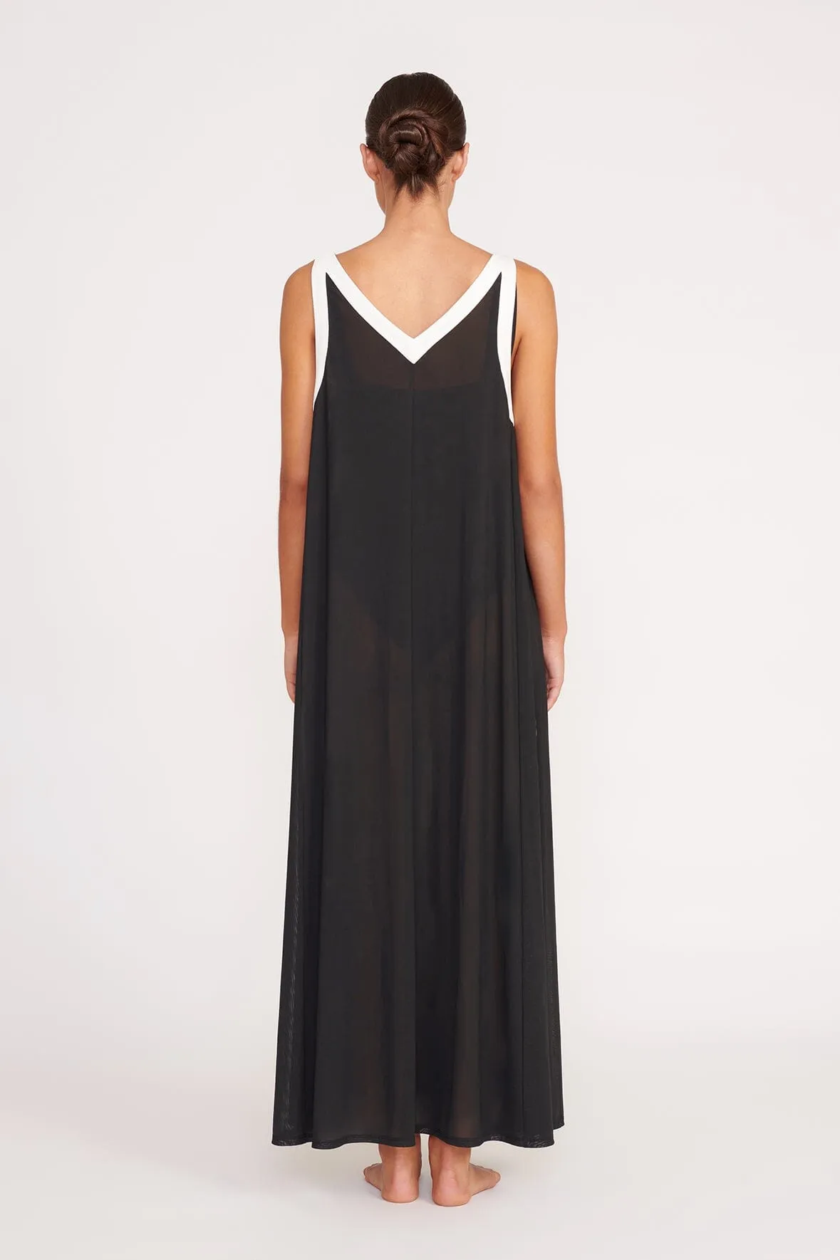 AVELINE COVERUP DRESS | BLACK WHITE sold by STAUD product image thumbnail 4