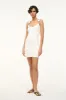 STAUD + WRANGLER THE OVERALL RIB TANK DRESS | WHITE sold by STAUD