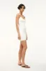 STAUD + WRANGLER THE OVERALL RIB TANK DRESS | WHITE sold by STAUD
