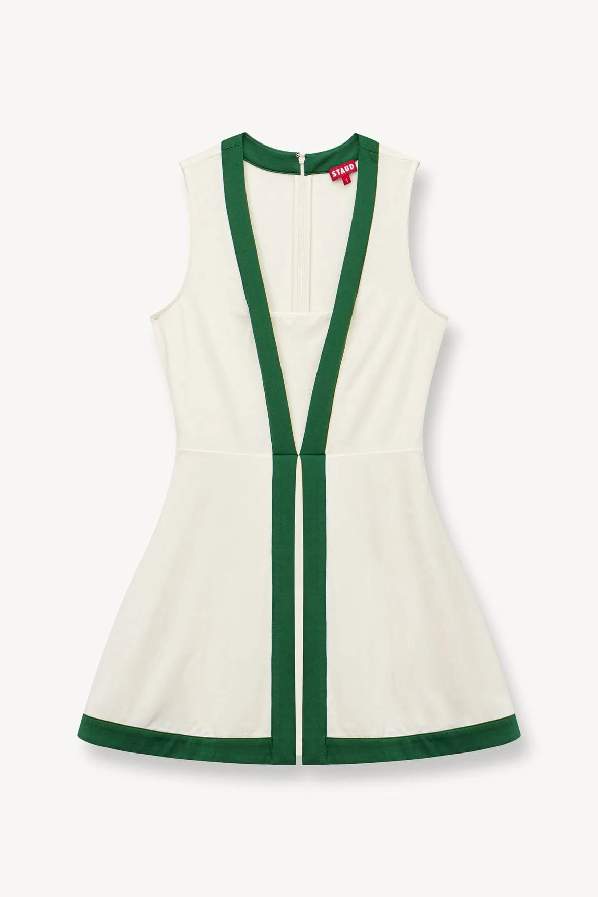 CROSS-COURT DRESS | IVORY COURT GREEN sold by STAUD product image thumbnail 5