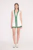 CROSS-COURT DRESS | IVORY COURT GREEN sold by STAUD