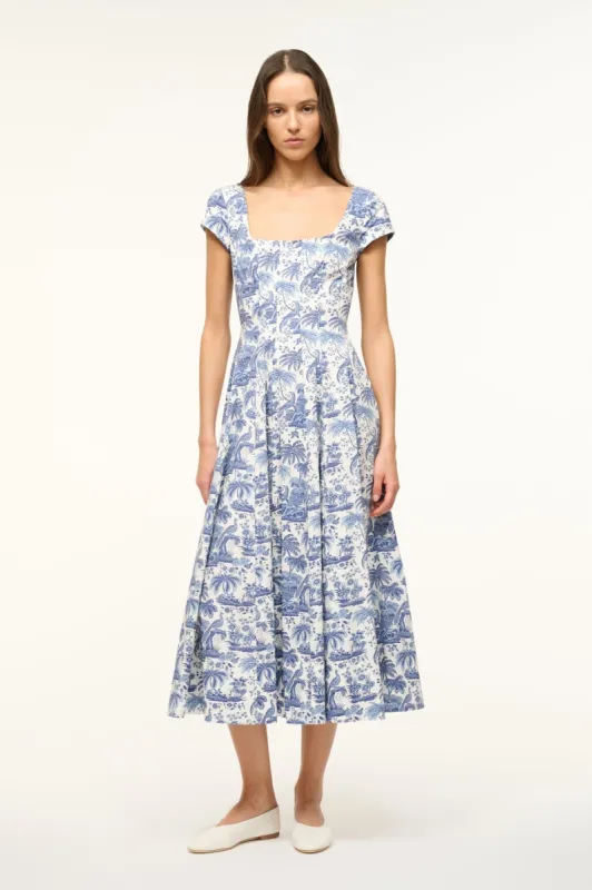 SHORT SLEEVE WELLS DRESS | BLUE TOILE sold by STAUD