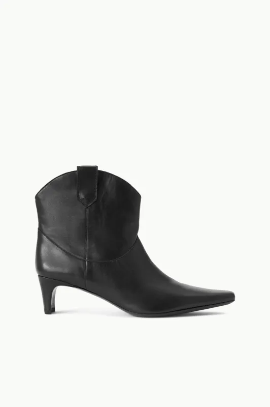 WESTERN WALLY ANKLE BOOT | BLACK sold by STAUD