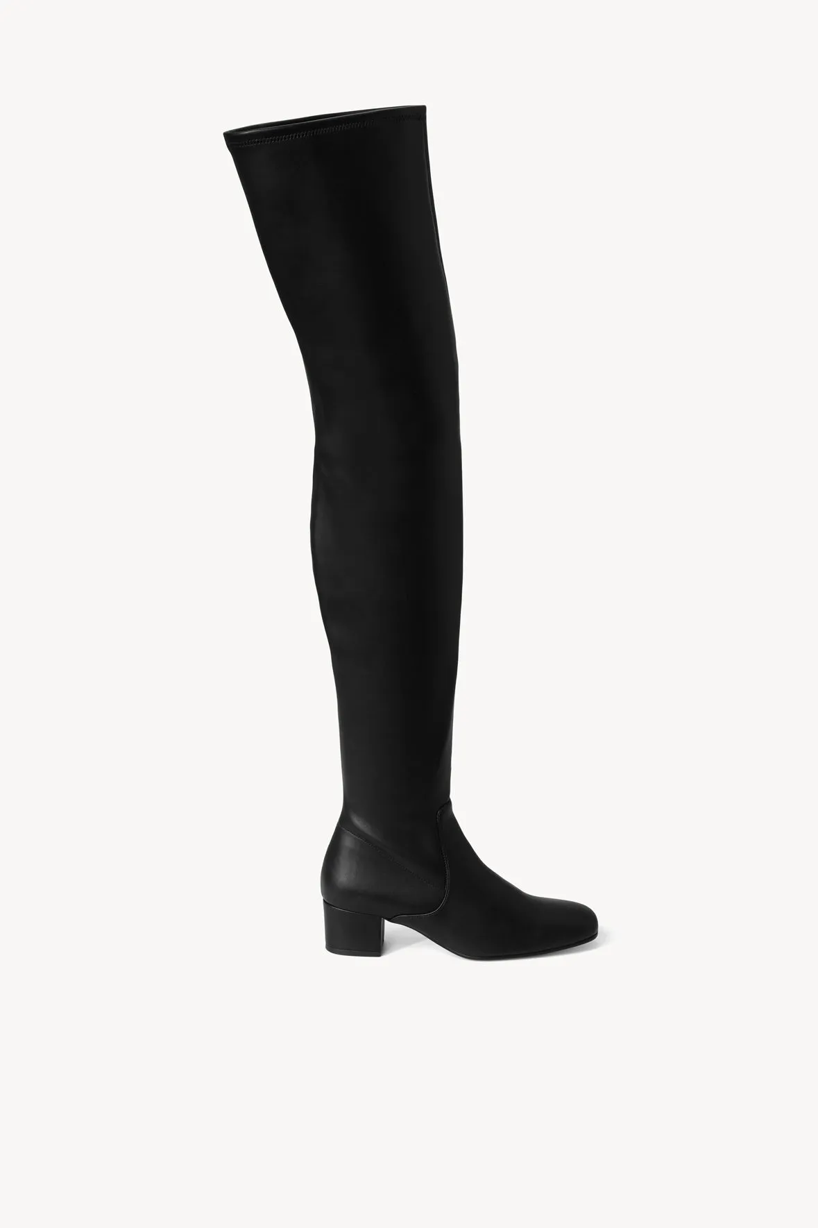 AIMEE BOOT | BLACK VEGAN LEATHER sold by STAUD