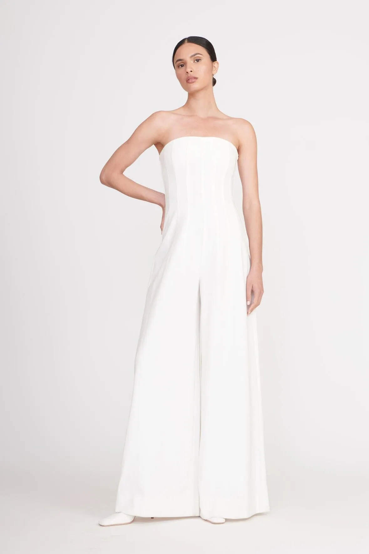 BENJAMIN JUMPSUIT | ECRU sold by STAUD product image thumbnail 4