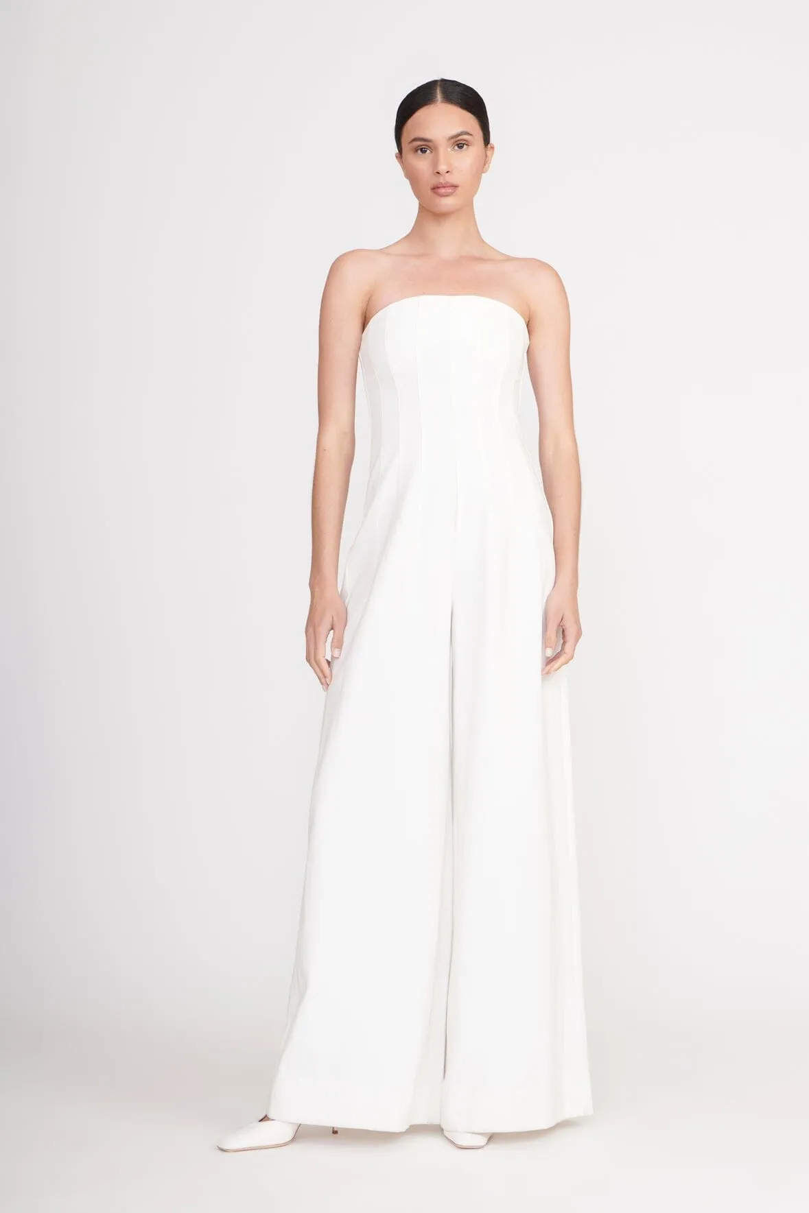 BENJAMIN JUMPSUIT | ECRU sold by STAUD