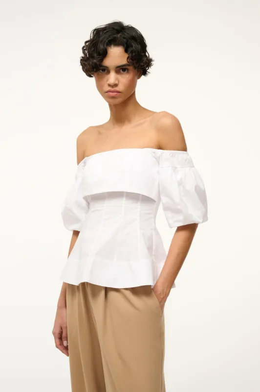 PALERMO TOP | WHITE sold by STAUD