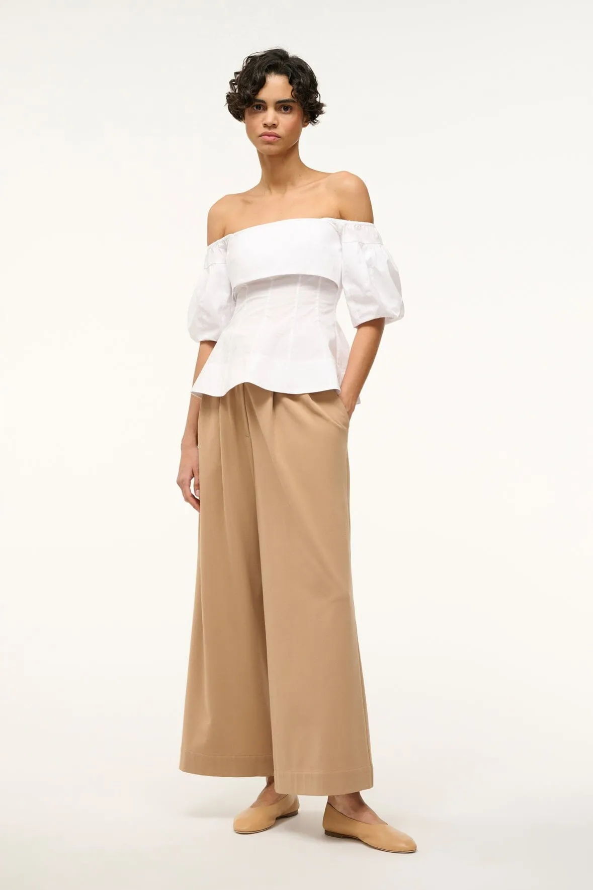PALERMO TOP | WHITE sold by STAUD product image thumbnail 2