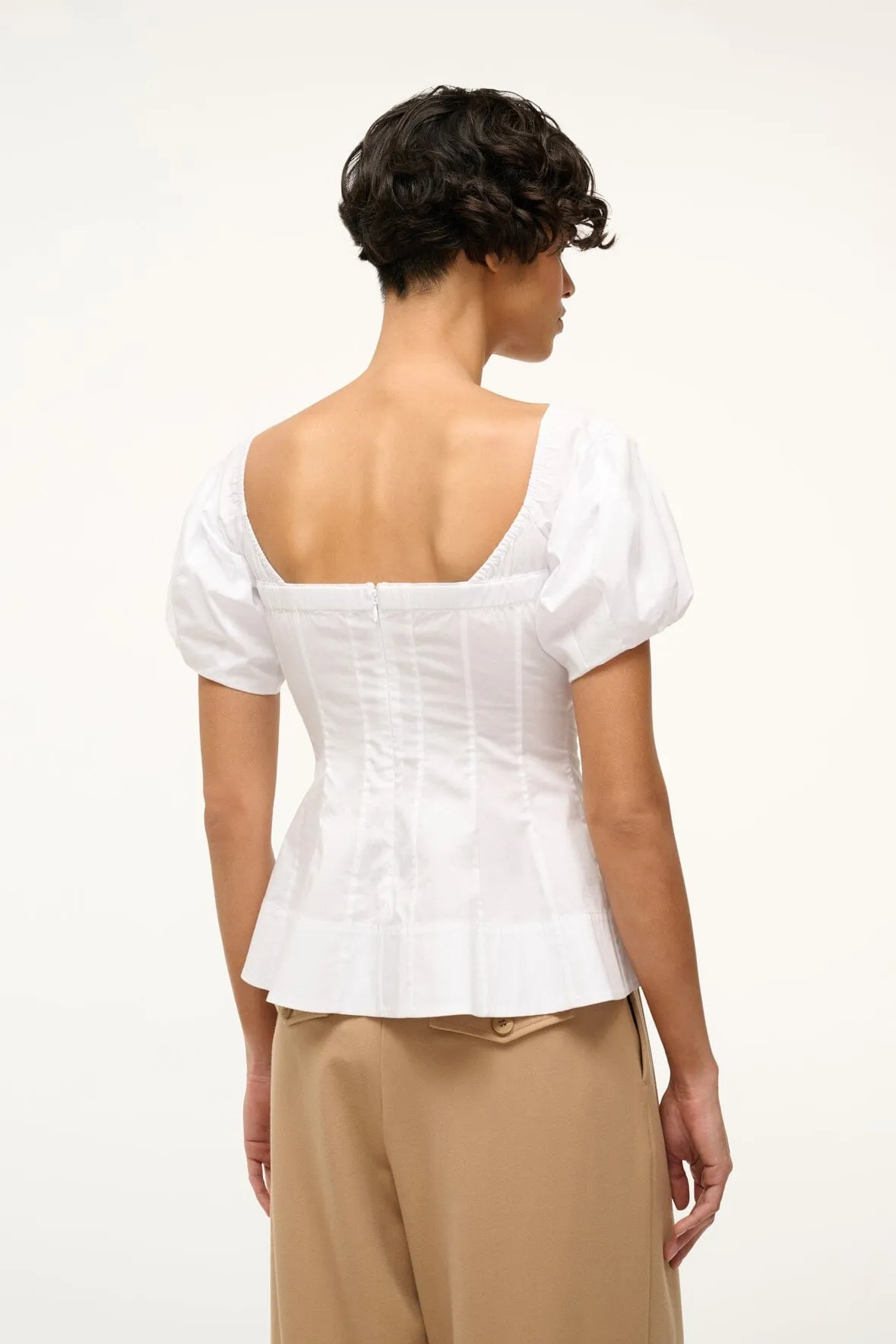PALERMO TOP | WHITE sold by STAUD product image thumbnail 5
