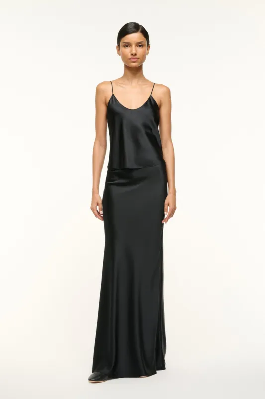 ODIN SILK SKIRT | BLACK sold by STAUD
