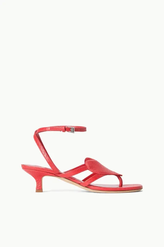 AMOUR KITTEN HEEL | RED ROSE sold by STAUD