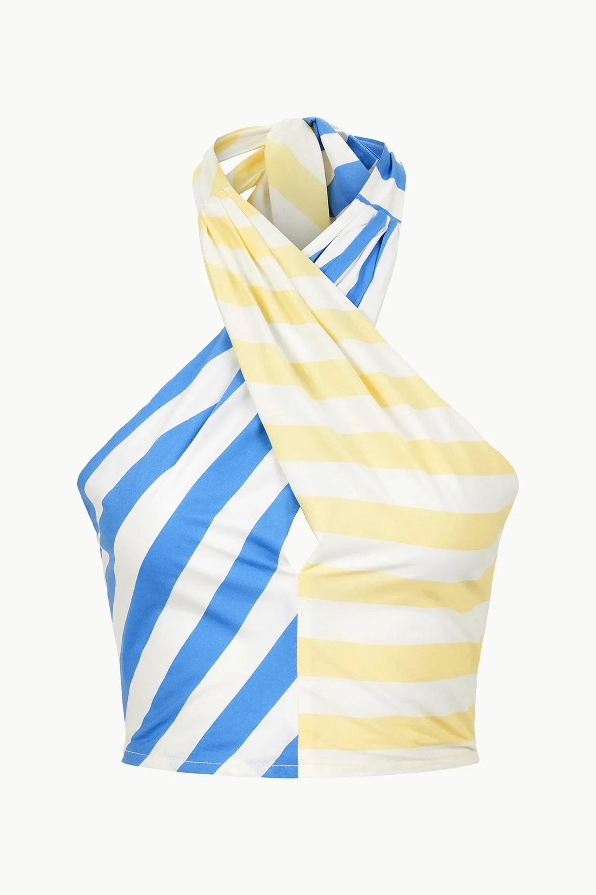 SMOCKED KAI TOP | BUTTERCUP SEASHORE STRIPE sold by STAUD product image thumbnail 5