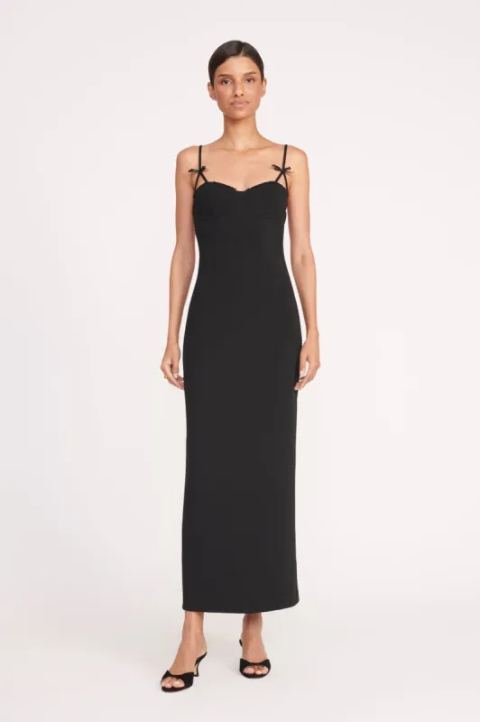 GEORGINA DRESS | BLACK sold by STAUD