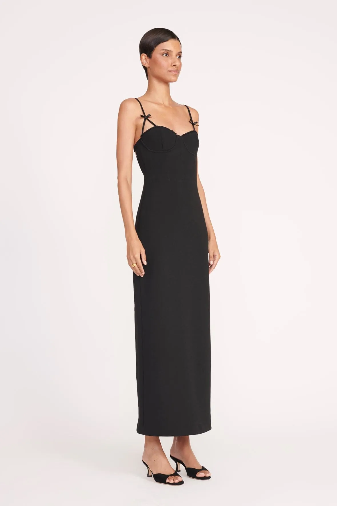 GEORGINA DRESS | BLACK sold by STAUD product image thumbnail 3