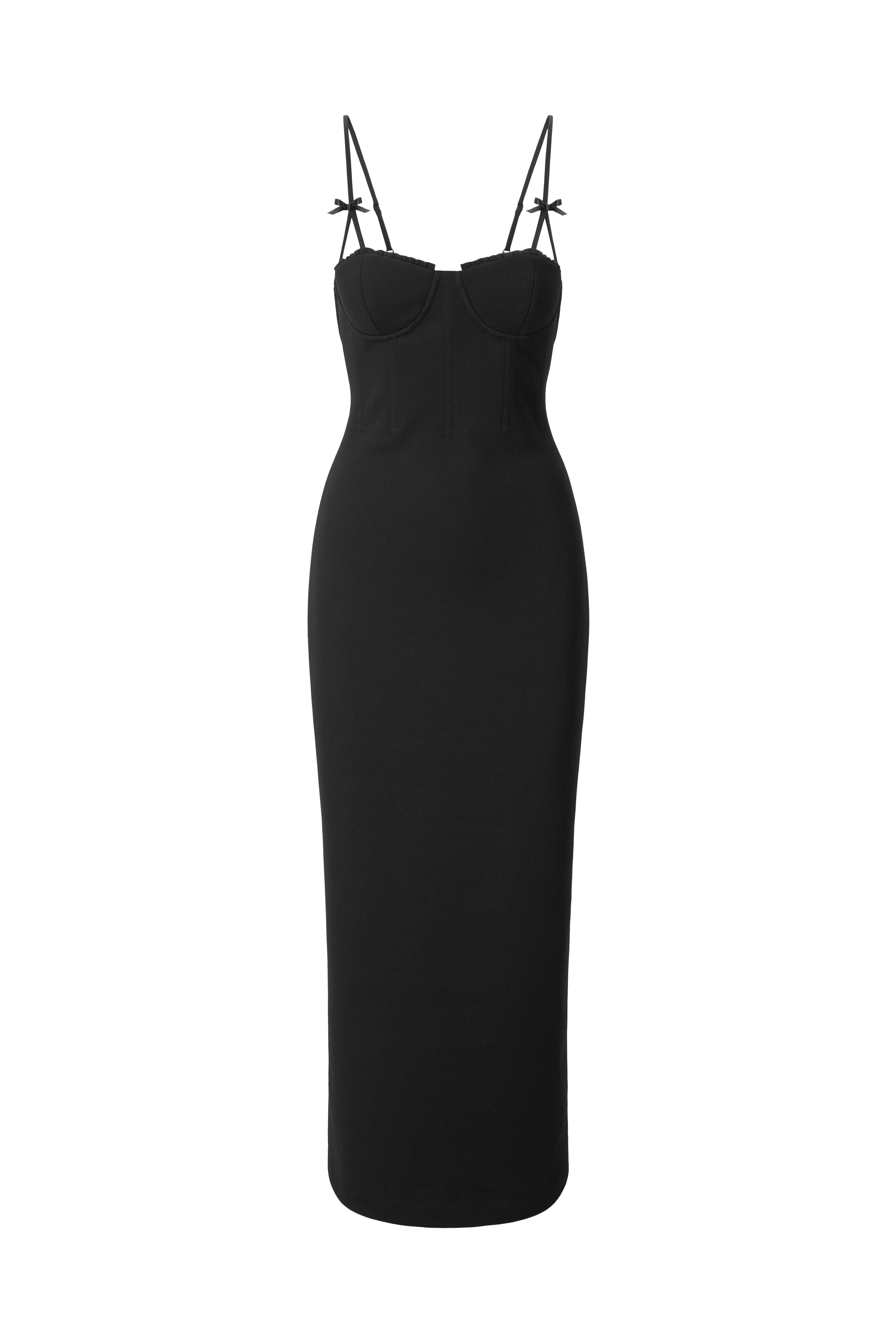 GEORGINA DRESS | BLACK sold by STAUD product image thumbnail 5