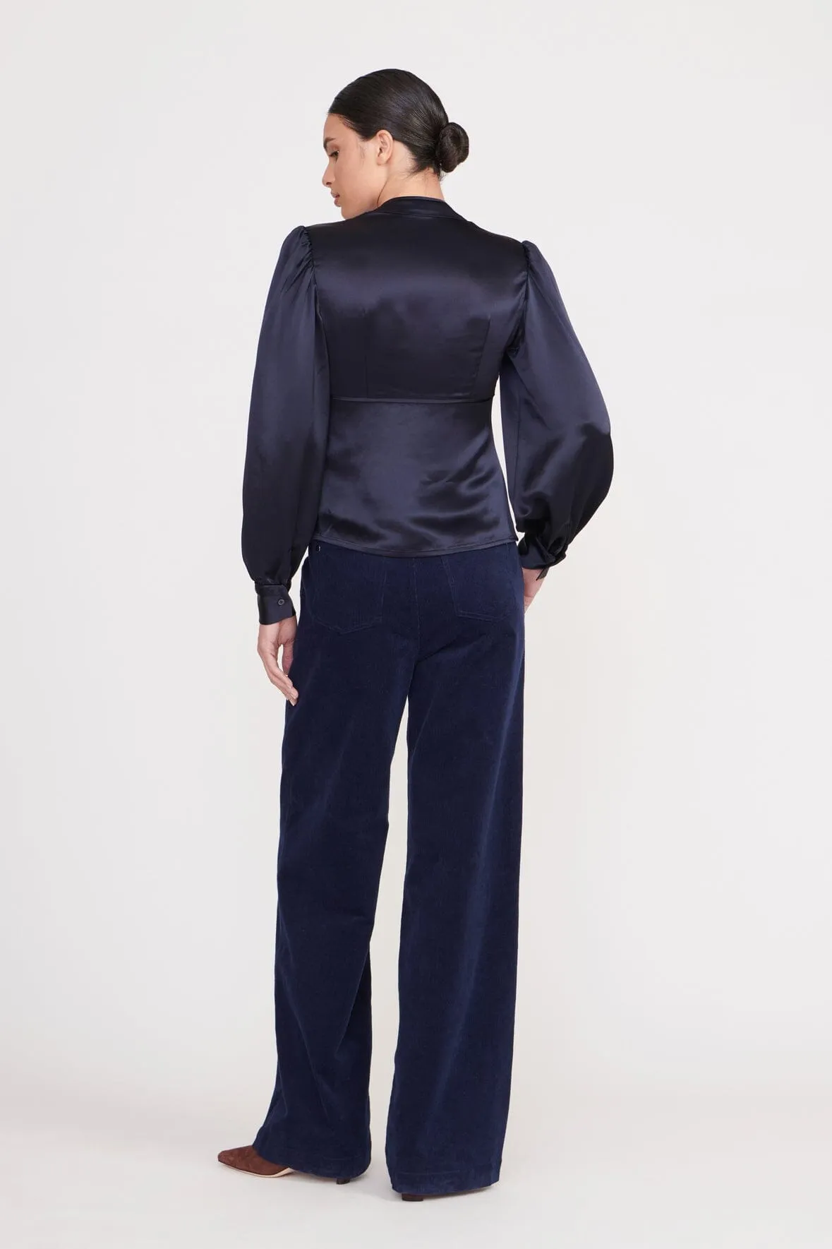 ROSENDA TOP | NAVY sold by STAUD product image thumbnail 3
