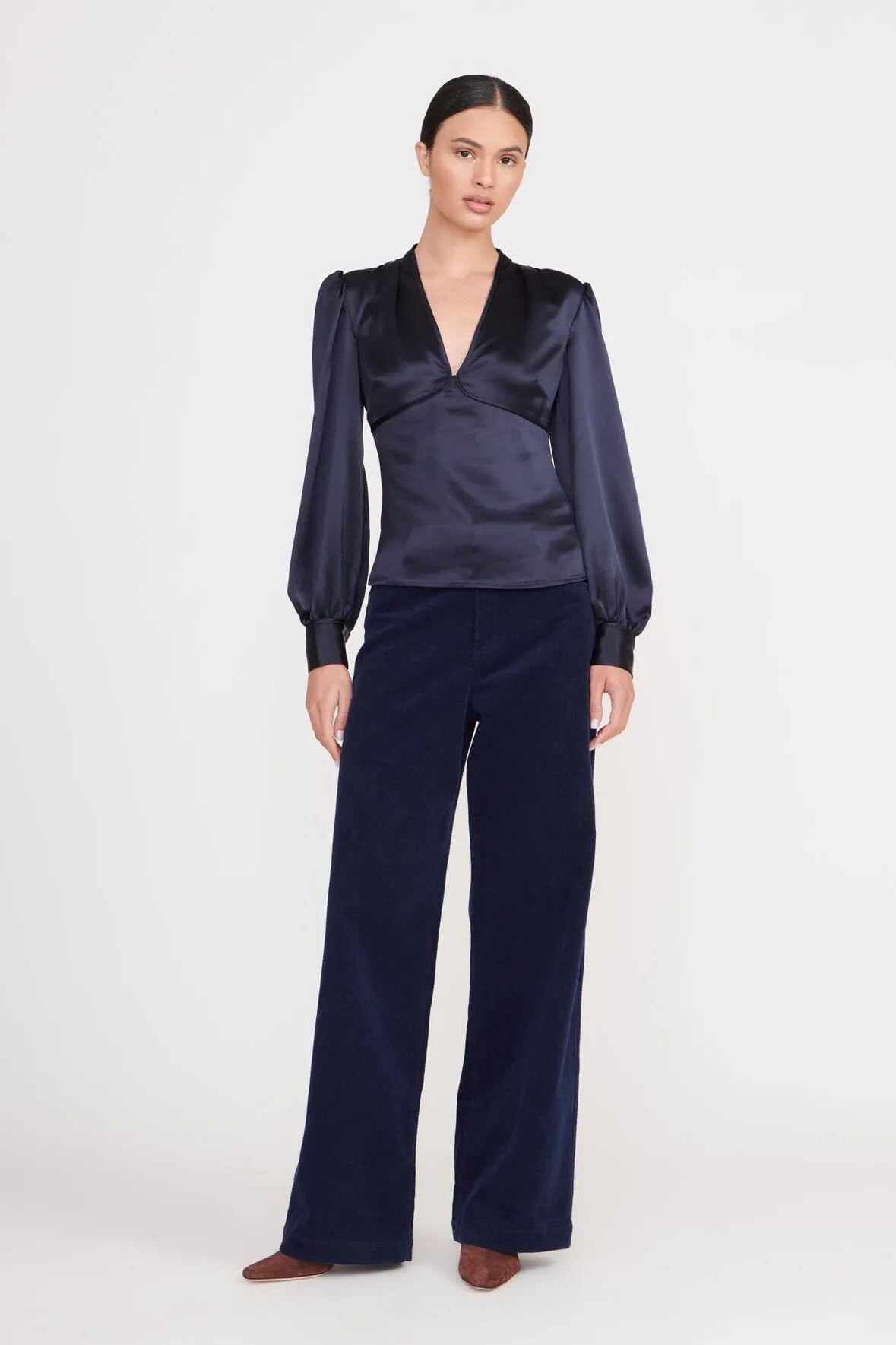 ROSENDA TOP | NAVY sold by STAUD product image thumbnail 4