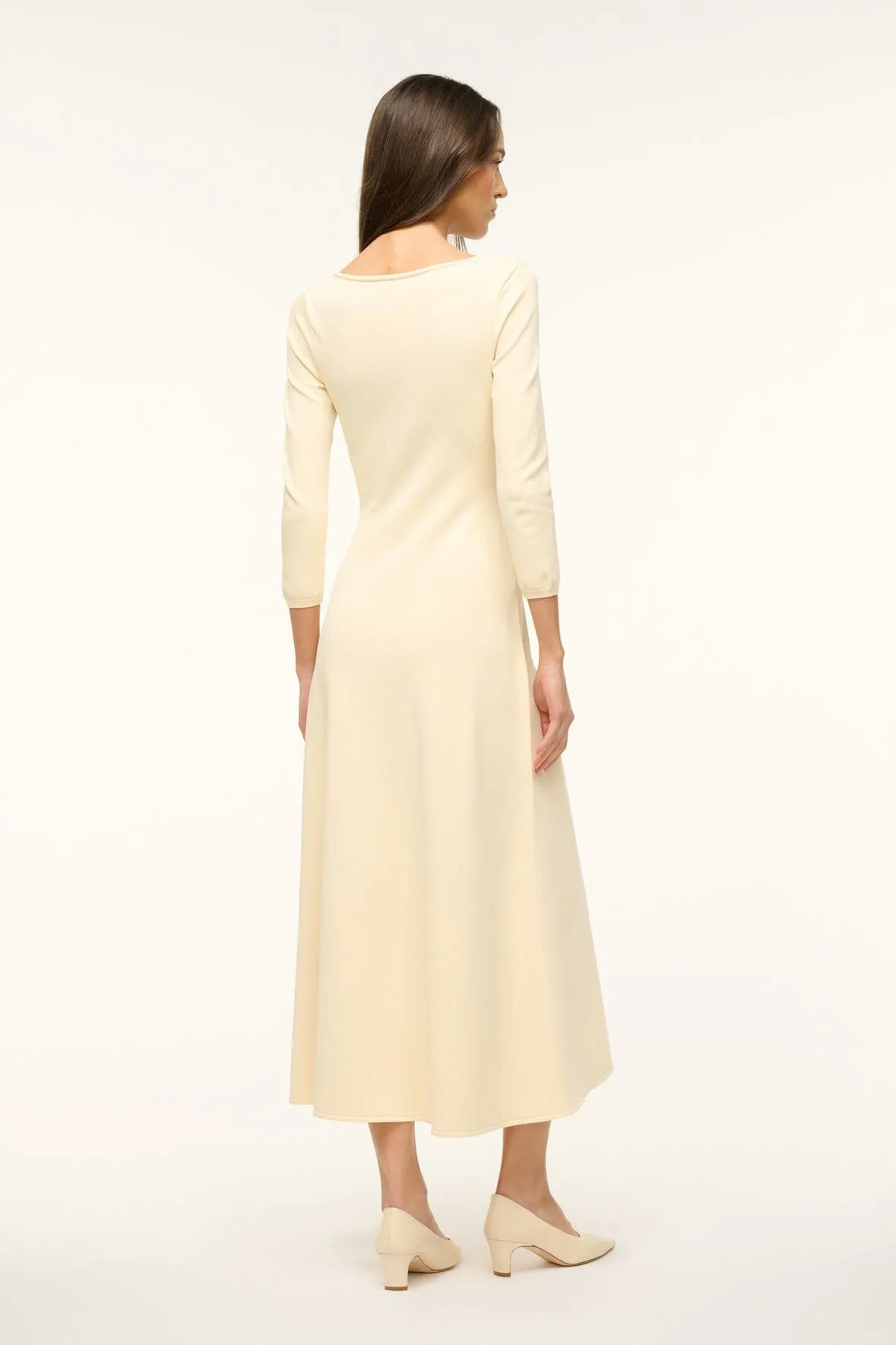 DOUVRES DRESS | BUTTERCREAM sold by STAUD product image thumbnail 3