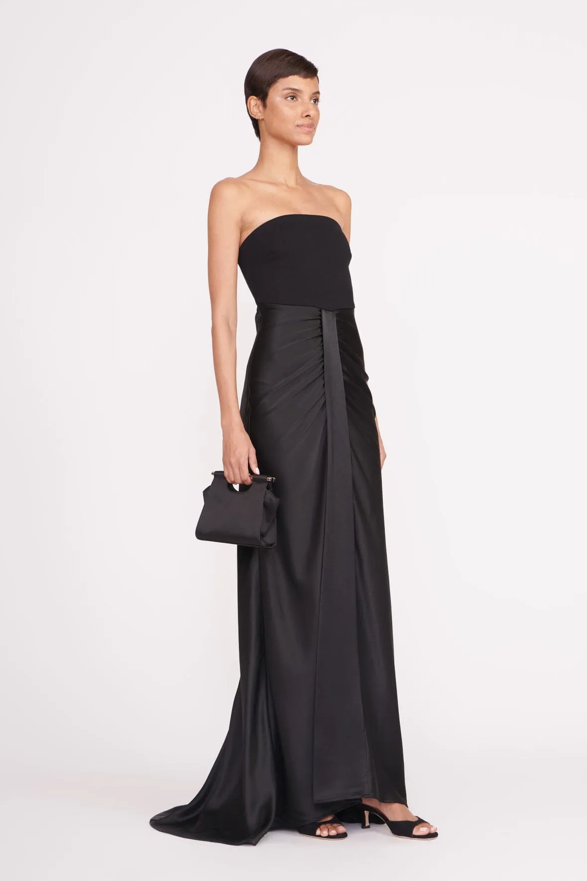 MAR MINI BAG | BLACK SATIN sold by STAUD product image thumbnail 5