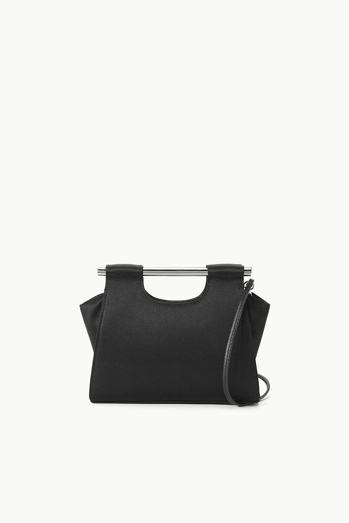 MAR MINI BAG | BLACK SATIN sold by STAUD