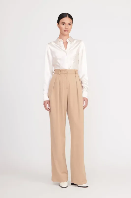 LUISA PANT | CAMEL SUITING sold by STAUD