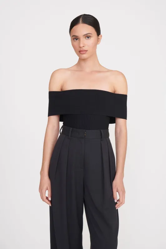 ARTISTRY TOP | BLACK sold by STAUD
