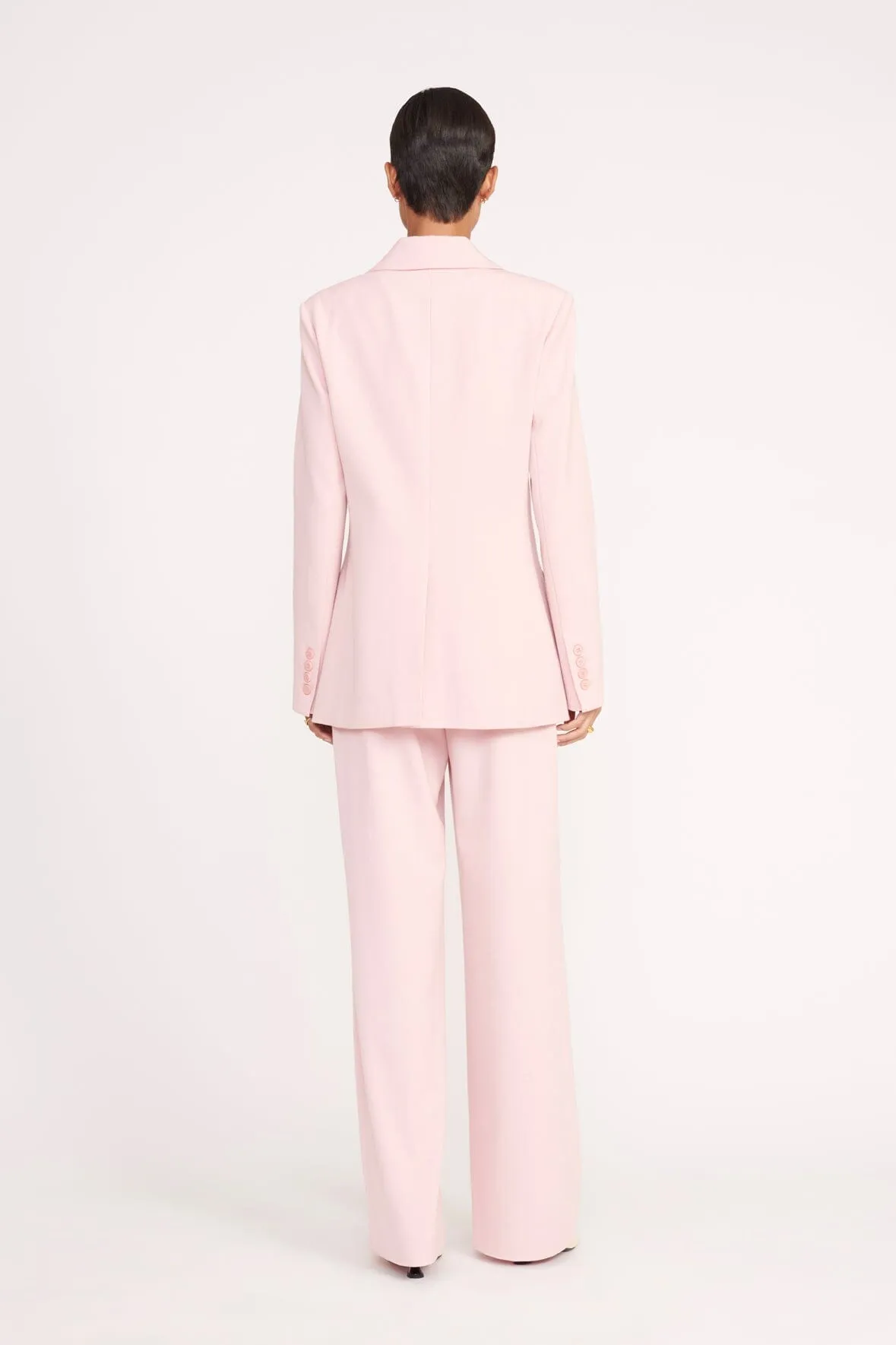 CITY BLAZER | CHERRY BLOSSOM SUITING sold by STAUD product image thumbnail 4