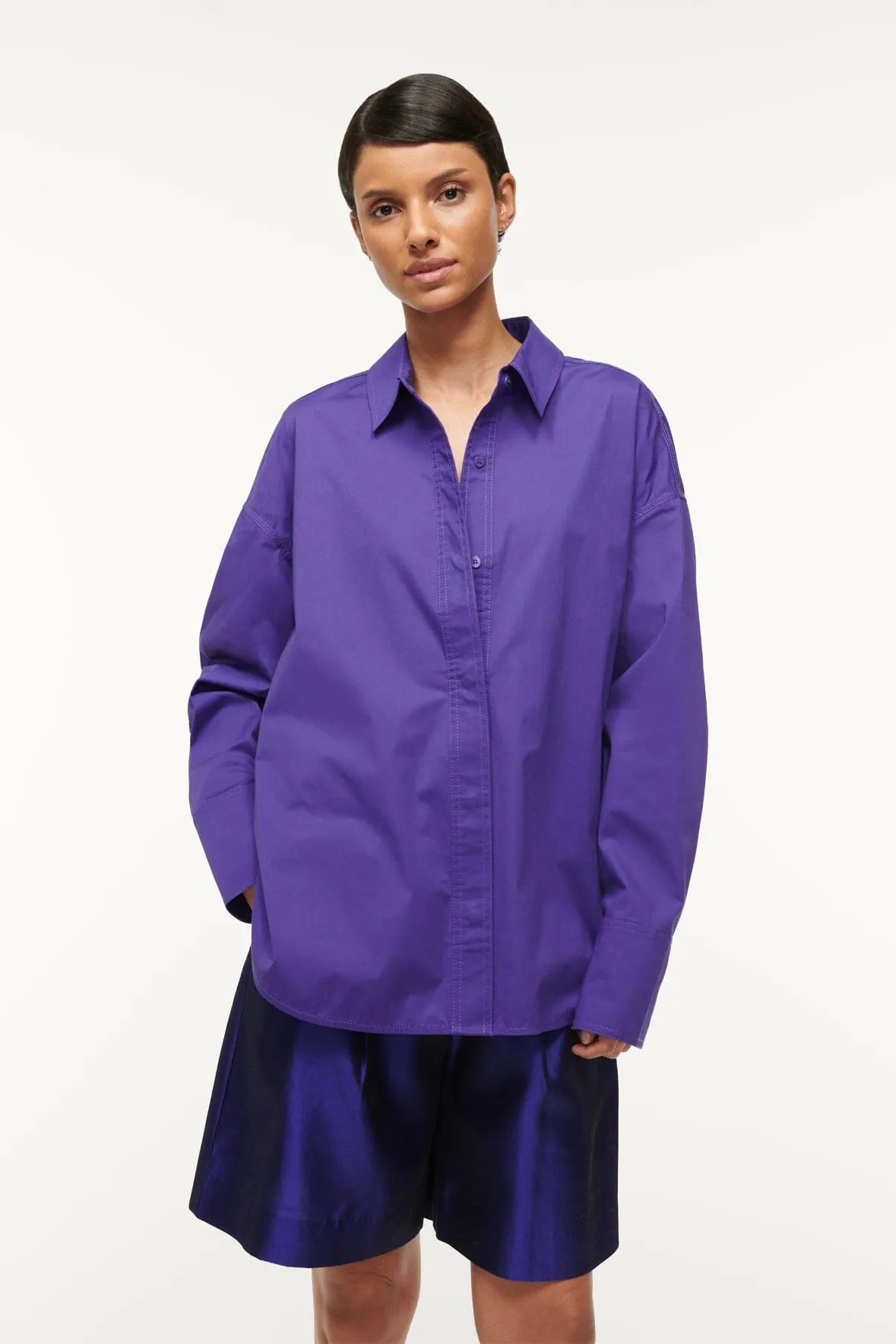 COLTON SHIRT | VIOLET sold by STAUD product image thumbnail 3