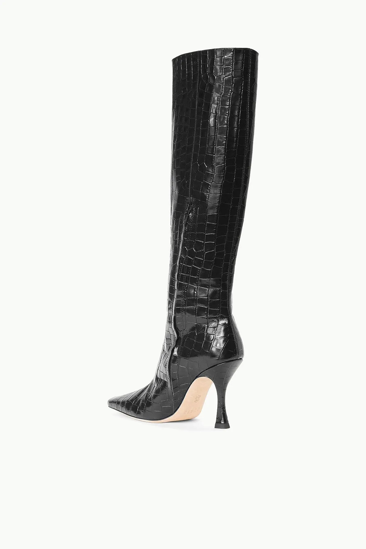 CAMI BOOT | BLACK CROC EMBOSSED sold by STAUD product image thumbnail 5