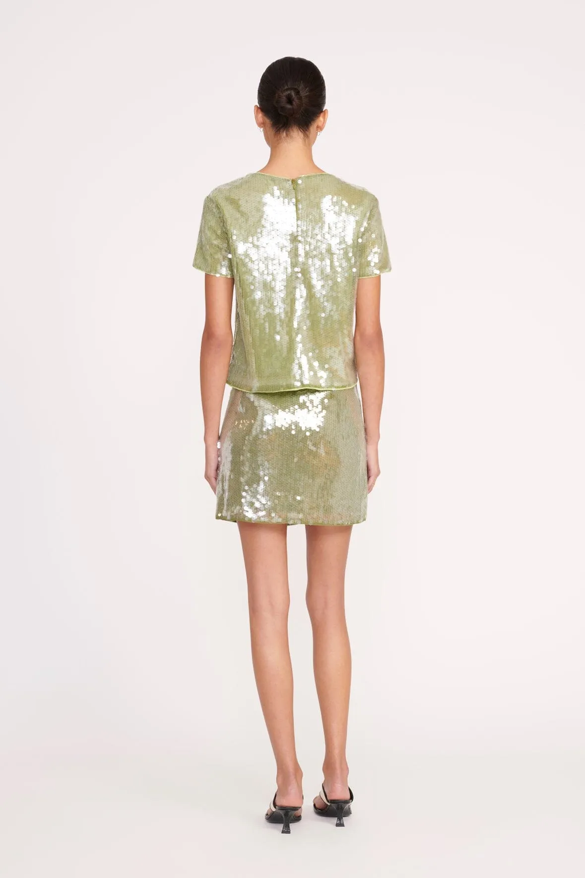 VEDETTE SKIRT | GARDEN MOSS sold by STAUD product image thumbnail 3