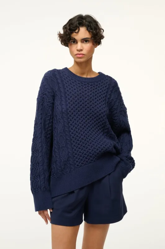TRACY SWEATER | NAVY sold by STAUD