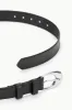 MOON BUCKLE BELT - 26MM | BLACK SILVER sold by STAUD
