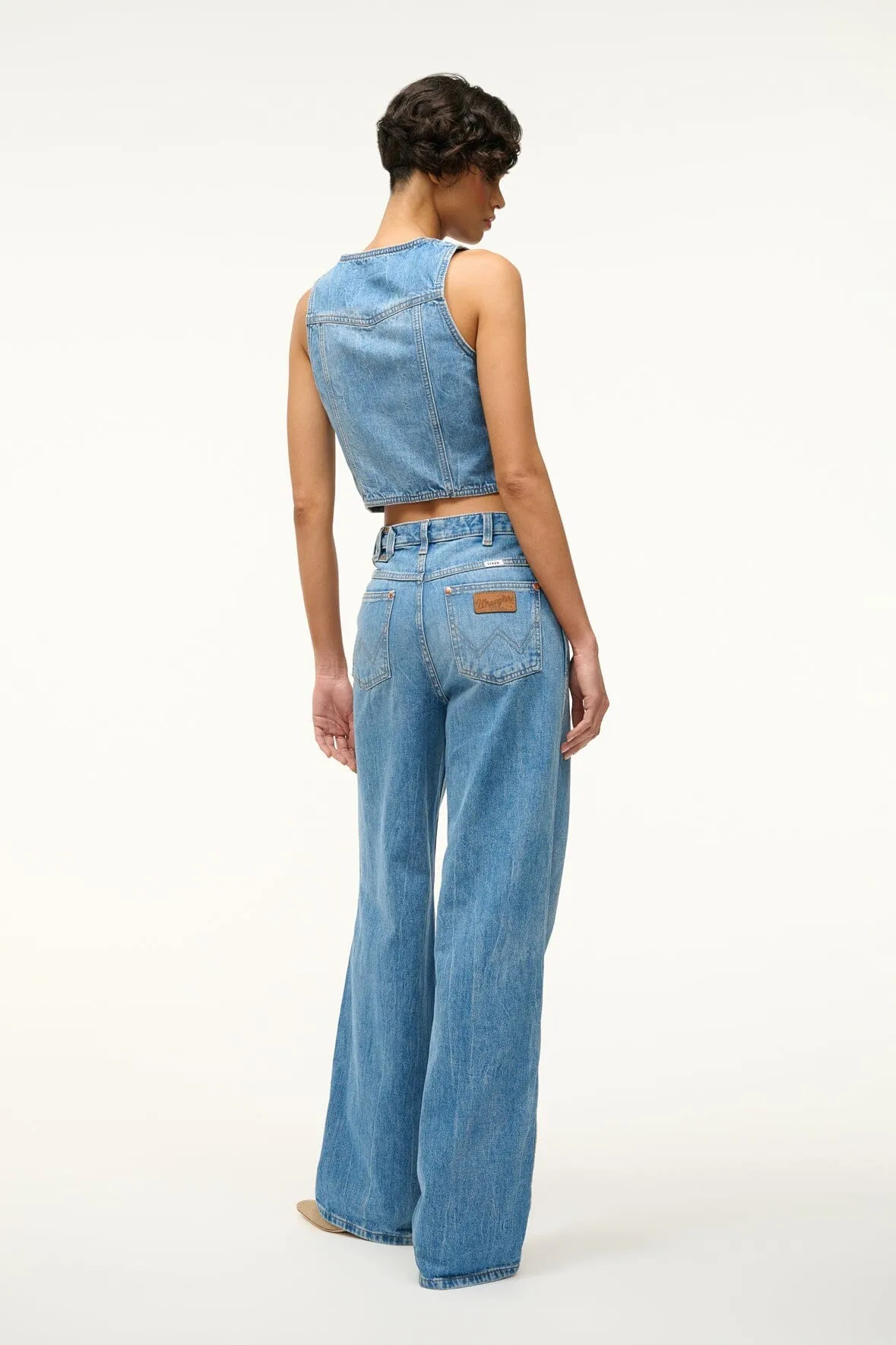 STAUD + WRANGLER THE LOOSE JEAN | MID BLUE sold by STAUD product image thumbnail 3