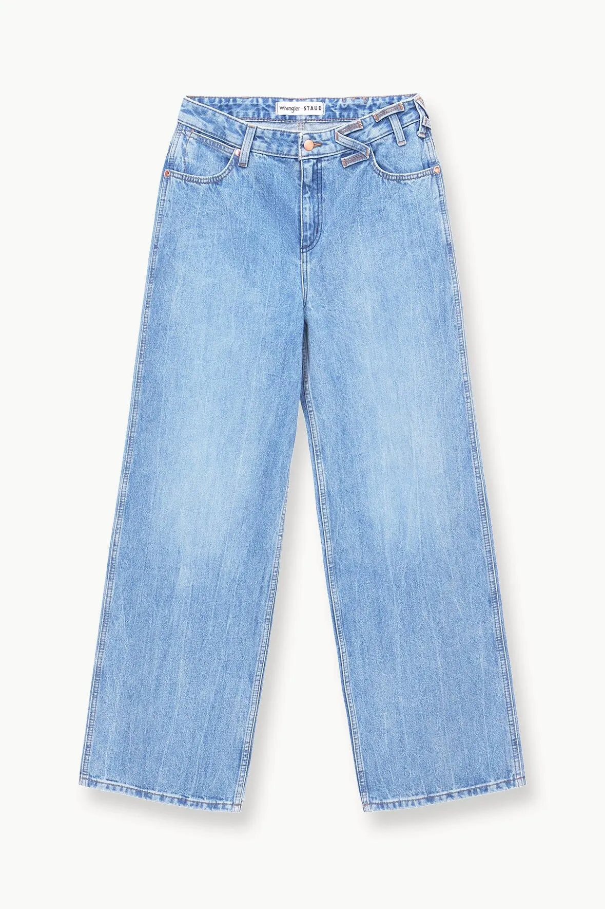 STAUD + WRANGLER THE LOOSE JEAN | MID BLUE sold by STAUD product image thumbnail 5